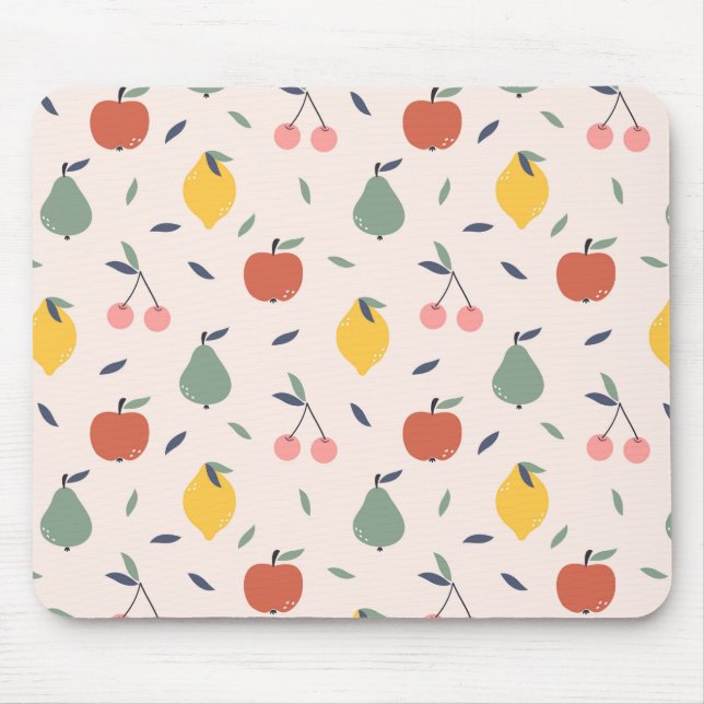 Mousepad Padrão de Fruta cômoda (Frente)