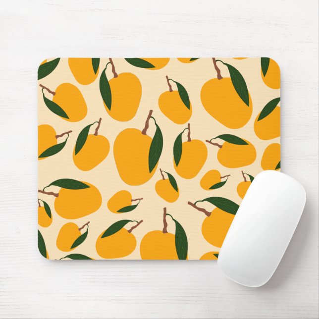 Mousepad Padrão de Fruta Mango Summer (Com mouse)