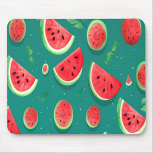 Mousepad Padrão de frutas com melancia