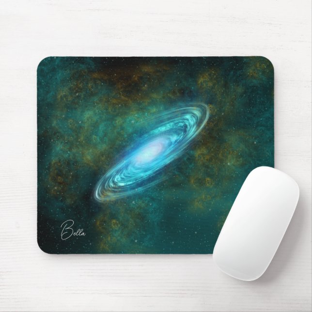 Mousepad Padrão de Galáxia Cósmica Celestial (Com mouse)