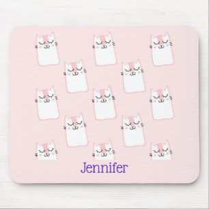 Mousepad Padrão de Gato Gato Gato Gato-Gato-De-Dorme