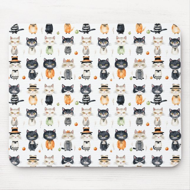 Mousepad Padrão De Gatos Cortes (Frente)