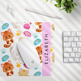 Mousepad Padrão De Gatos, Gatos Frescos, Gatinho, Patas, Se