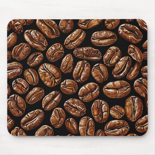 Mousepad Padrão de grãos de café (Frente)