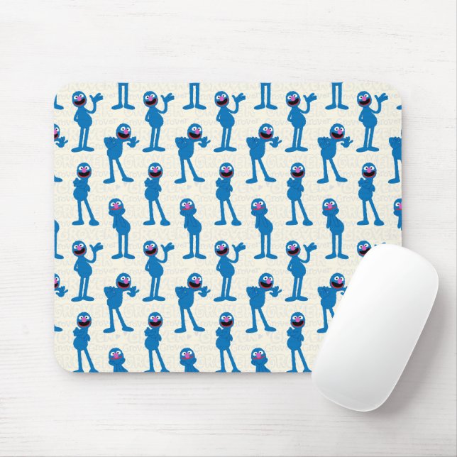 Mousepad Padrão de Grover em Cute (Com mouse)