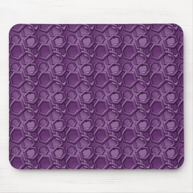 Mousepad Padrão de Hexágonos Violet (Frente)