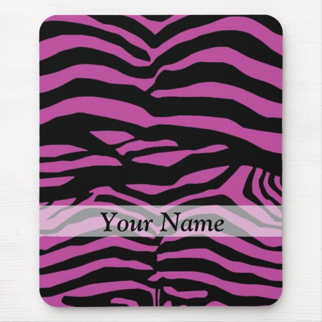 Mousepad Padrão de impressão de zebra roxa (Frente)