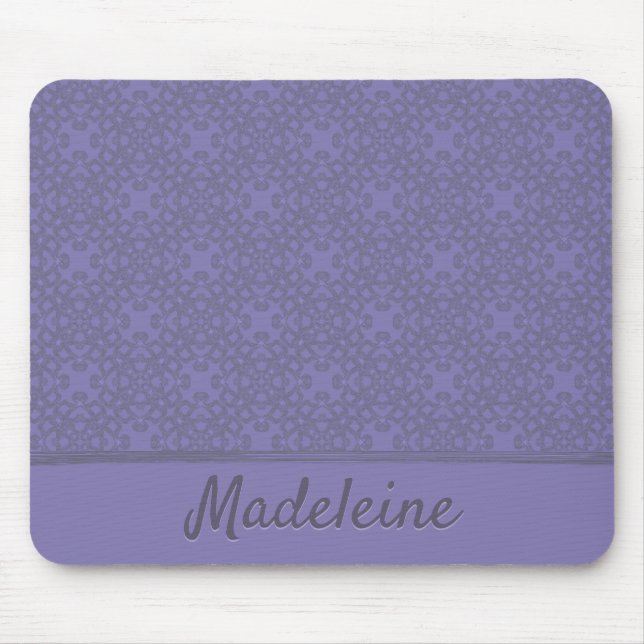 Mousepad Padrão de lavanda personalizado (Frente)