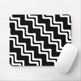 Mousepad Padrão de linha de cor dupla de Zig Zag diagonal