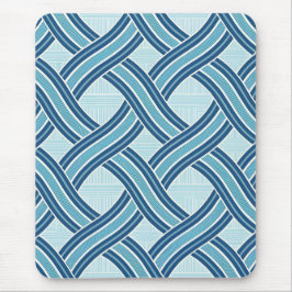 Mousepad Padrão de Linhas Azuis