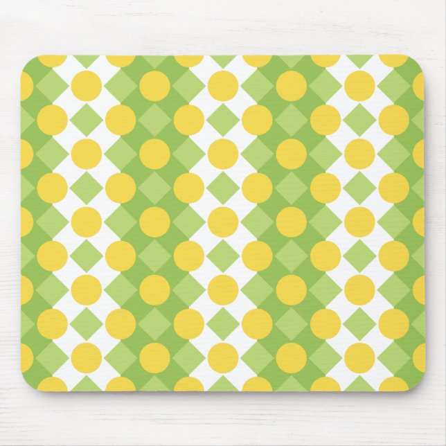 Mousepad Padrão de Linhas Cheias de Formas (Frente)