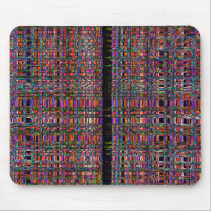 Mousepad padrão de linhas de neon brilhantes por abstrato