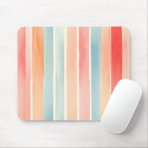 Mousepad Padrão de Listra Colorido Aquarela Brilhante