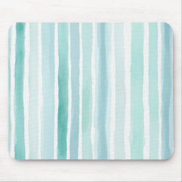 Mousepad Padrão de Listra Vertical Aquática Aquarela Costei