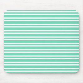 Mousepad Padrão de Listras Brancas Aquamarine