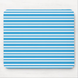 Mousepad Padrão de Listras Brancas Azuis