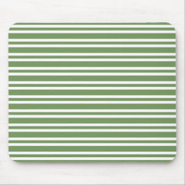 Mousepad Padrão de Listras Brancas Verdes