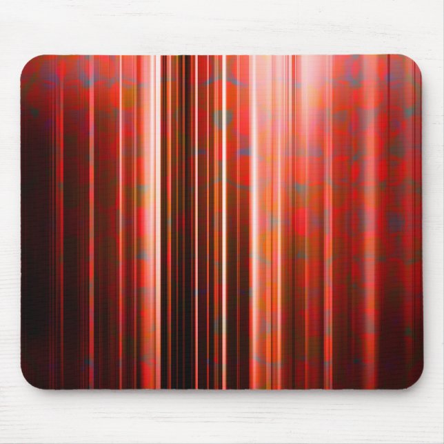 Mousepad Padrão de listras de luz vermelha (Frente)
