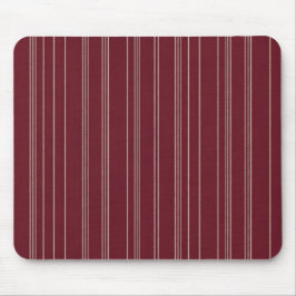 Mousepad Padrão de Listras Finas Burgundy e Creme Profissio