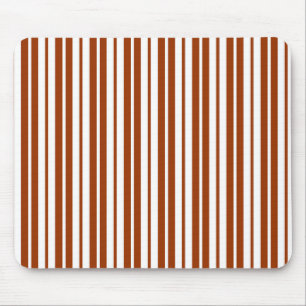 Mousepad Padrão de Listras Verticais Brancas Marrons