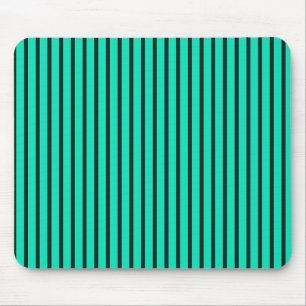 Mousepad Padrão de listras verticais em azul-verde
