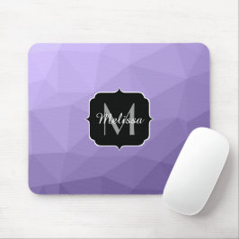 Mousepad Padrão de malha geométrica roxa ultra violeta Mono