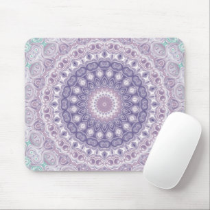Mousepad Padrão de Mandala Lavanda e Lilás