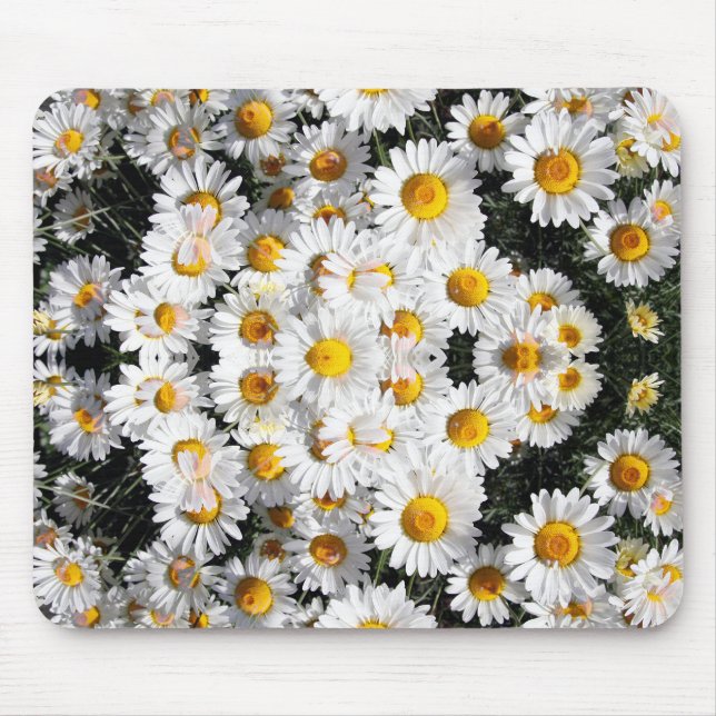 Mousepad Padrão de Margaridas Caleidoscópio (Frente)