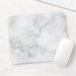 Mousepad Padrão de mármore branco elegante<br><div class="desc">Adicione um toque de estilo exclusivo à sua mesa com este Pasta de Mouse de Padrão Branco Elegante Clássico.</div>