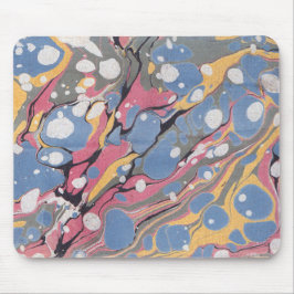 Mousepad Padrão de mármore italiano azul