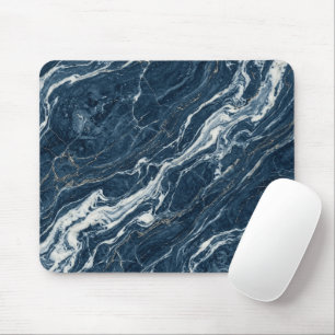 Mousepad Padrão de Mármore Oceânico Estilo Moderno Elegante