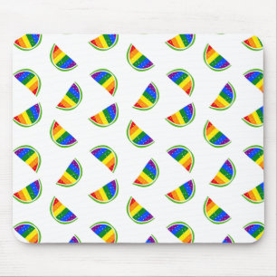 Mousepad Padrão de Melancia Arco-Íris