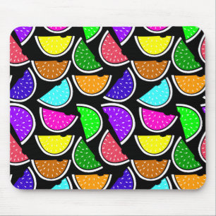 Mousepad Padrão de melancia colorido fofo