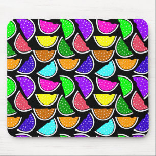 Mousepad Padrão de melancia colorido fofo