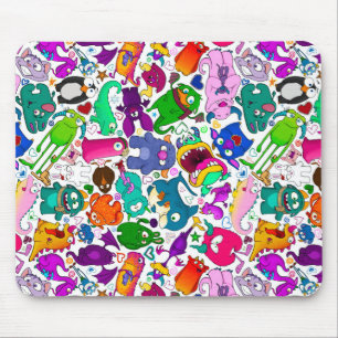 Mousepad Padrão de Monster Menagerie