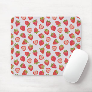 Mousepad Padrão de Morango de Verão