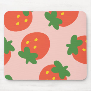 Mousepad Padrão de morango fofo