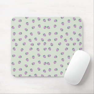 Mousepad Padrão de Morangos Roxos