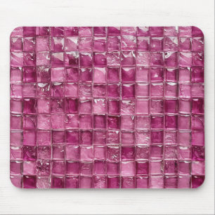 Mousepad Padrão de mosaico rosa