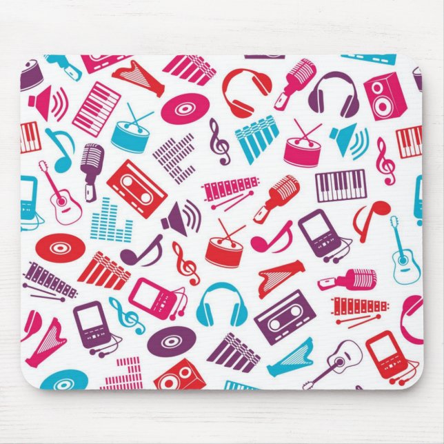 Mousepad Padrão de música (Frente)
