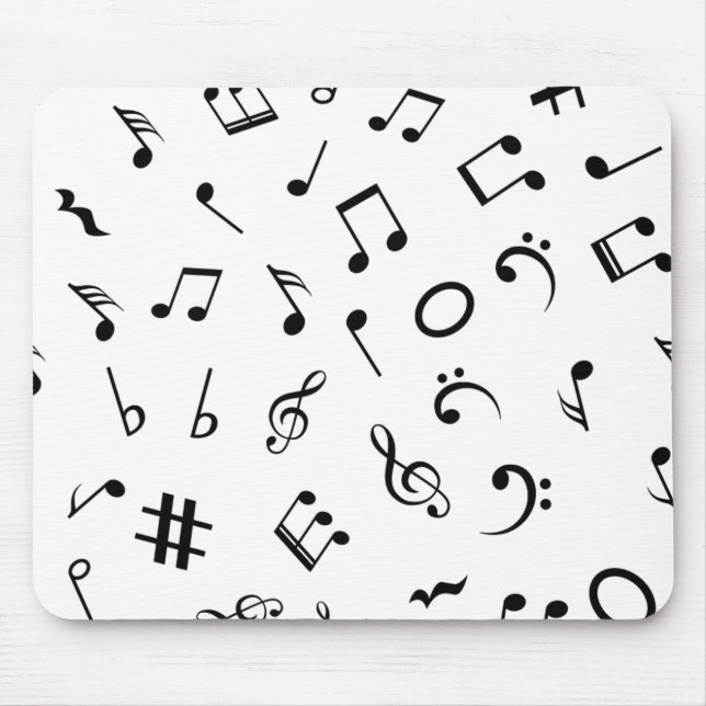 Mousepad Padrão de música (Frente)