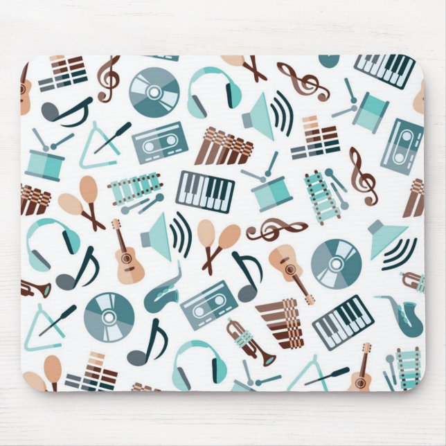 Mousepad Padrão de música (Frente)
