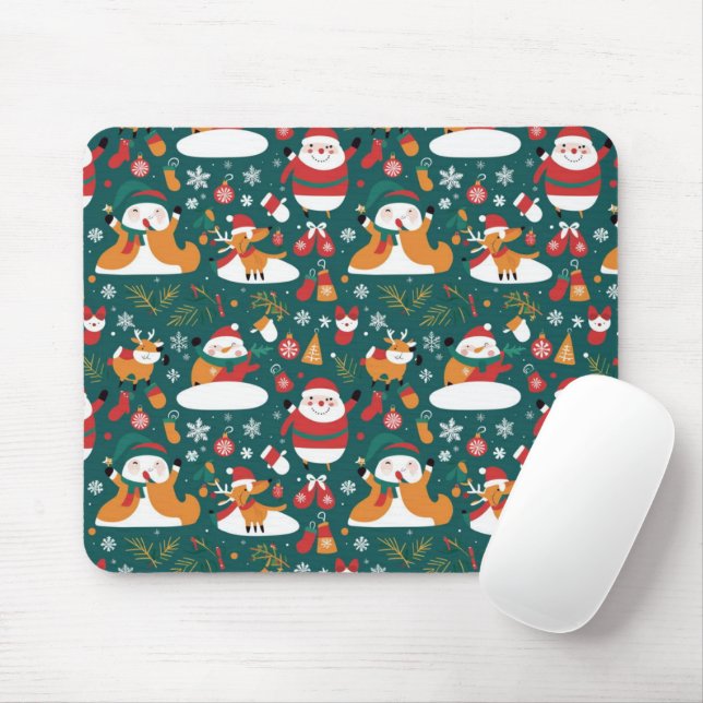 Mousepad Padrão de Natal para o azulejo (Com mouse)