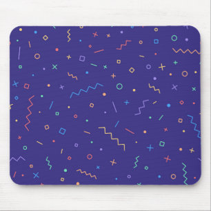 Mousepad Padrão de Neon do Abstrato retrovisor