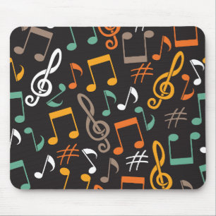 Mousepad padrão de nota musical