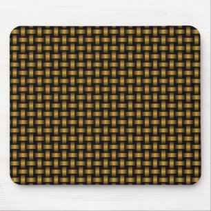 Mousepad Padrão de Onda Preta Laranja