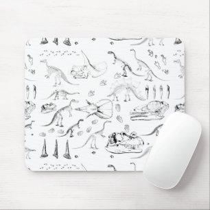 Mousepad Padrão de Ossos Fósseis do Dinossauro