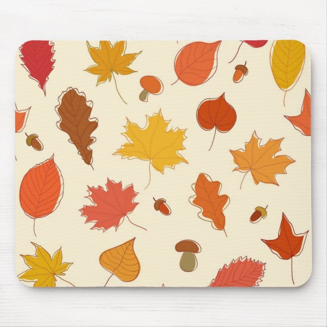 Mousepad Padrão de outono (Frente)