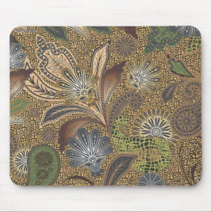 Mousepad Padrão de Paisley de Impressão Animal
