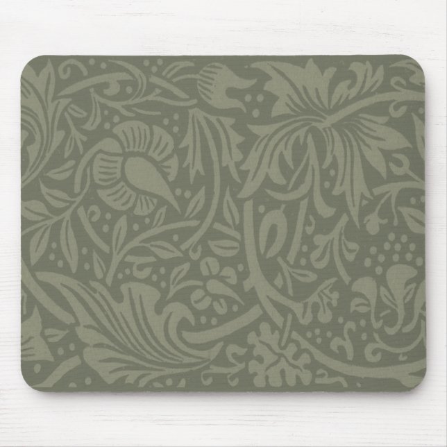 Mousepad Padrão de Papel de Parede Floral Narciso William M (Frente)